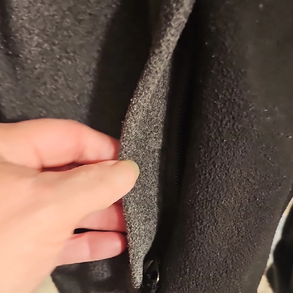The North Face Boys Charcoal and Black Fleece Jacket